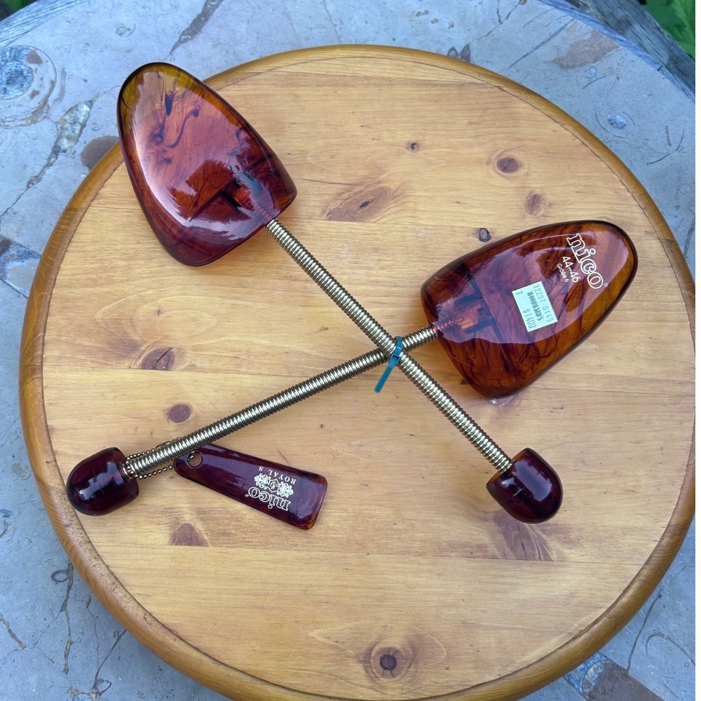 Vintage Shoe Trees Mens Large Tortoise Shell Normalspitz West Germany Nico Royal